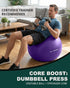 5 Trideer Exercise Ball for Yoga, Pilates & Fitness Stability Ball Equipment for Home Gym & Office Chair, Core