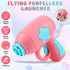 Generic 2PCS Set,Cat Cat Fetch Disc Launcher Toy with Colorful Flying Propellers Playing Tracking LED Spinning Top