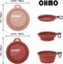 Large Collapsible Dog Bowls, 2 Pack 27oz/800ml Premium Silicone Portable Travel Feeding Bowls