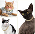 Dog Chain Diamond Collar with Secure Buckle, Metal Walking Collar Design, Pet Jewelry Accessories for Small Medium