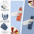 2 Set, JEPELUS Pcs Travel Utensils with Case, Portable Cutlery Reusable Fork Spoon Knife with Case Flatware for Work