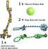 Youngever Dog Rope Toys, Puppy Chew Toys for Medium to Large Dogs (4 Pack)