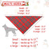 Malier 2 Pack Dog Bandana Christmas Classic Plaid Scarf Set for Small Medium Large Dogs Cats (Green + Red, Large)