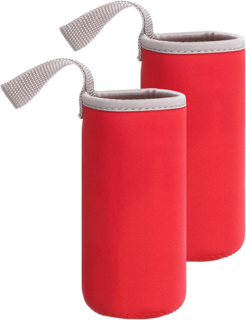 uxcell 2pcs Neoprene Water Bottle Sleeve, 12 oz Insulated Water Glass Bottles