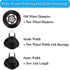 OwnMy Luggage Suitcase Replacement Wheels, 70mm x 24mm Rubber Swivel Caster, Set of 2 Bearings Repair Kits
