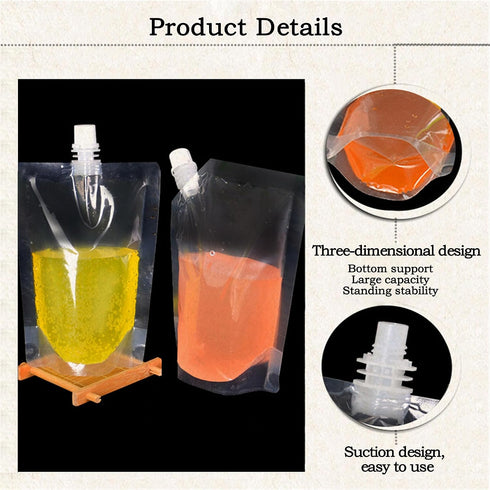 Generic 9.6oz Backpack (10Pack) Plastic Flask Collapsible Emergency Water Container Bag BPA Free Food Grade Storage Jug