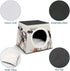FekiLoot 3-in-1 Fashion Dairy Cow Capsule Pet Waterproof Removable Couch Pet Bed Foldable Cat Dog House Cat Dog Bed Cat
