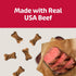 12oz. 4 Count Blue Buffalo Bones Natural Crunchy Dog Treats Mini Dog Biscuits Beef, Bag