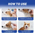 5.5" Dog Ear Hair Removal Kit with Powder & Curved Locking Forceps - Dog Ear Finger Wipes Gentle Ear Grooming Tool
