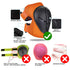 Knee Pads for Kids, Toddler Protective Gear Set, Elbow Pads and Knee Pads for Girls and Boys, 3 in 1, Orange M