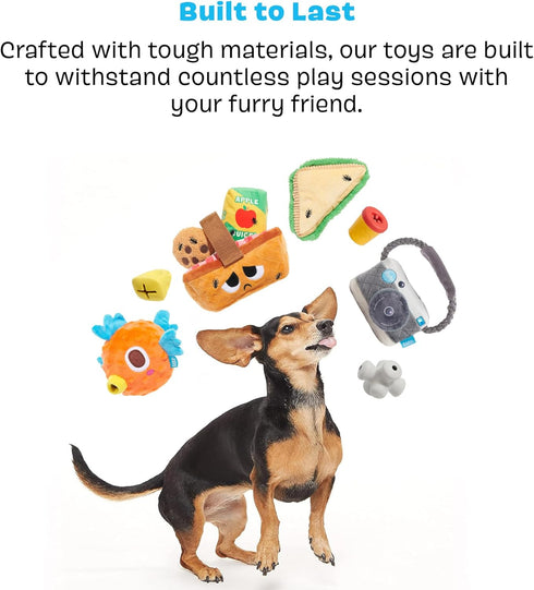 Barkbox BARK Prickly Pete Rip & Reveal Chew Toy for Dogs and Puppies, Small