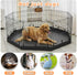24 Inch 8 PJYuCien Dog Playpen Bottom Pad, Fits Panels Regular Octagon Metal Exercise Pet Pen, Elastic Buckles