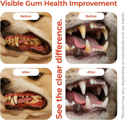 3.38 oz Oral Spray for Dogs and Cats Teeth Cleaning Spray Freshens Breath, Soothes Gums, Alcohol Free Daily Dental Care