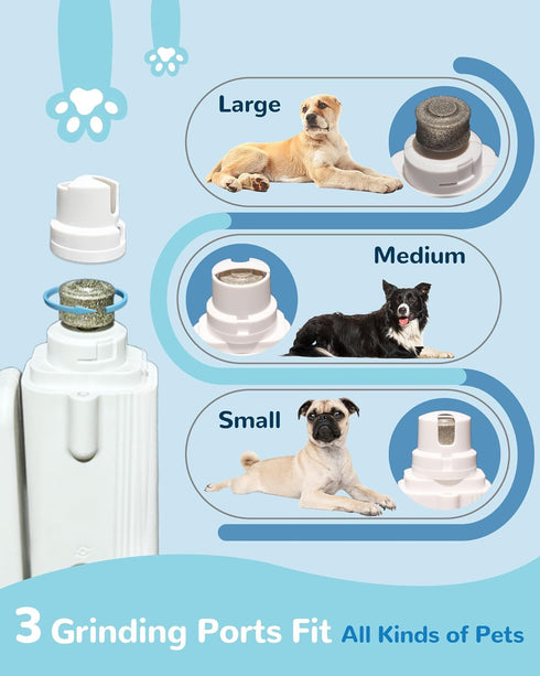 Motiilanco 2-in-1 Trimmer Dog Nail Clippers & Grinder with LED Light, Quiet Electric Pet Nail for Large Medium Small
