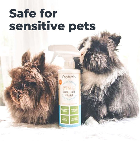 Oxyfresh Premium Crate & Cage Cleaner - Professional Odor Eliminator for Dog Crates and Small Animal Cages