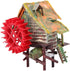 Vividly Color Resin Aquarium Large Water Wheel, Rotatable Fish Ornaments for Aquarium