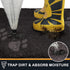 PURRUGS Dirt Trapper Door Mat, 20" x 31.5", Non-Skid Microfiber Entrance Rug for Muddy Shoes and Paws