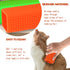 2pcs Pet Dog Cat Hair Remover, Morning Block Brush, Hollow Silicone Cleaner Brush for Pet and Furniture