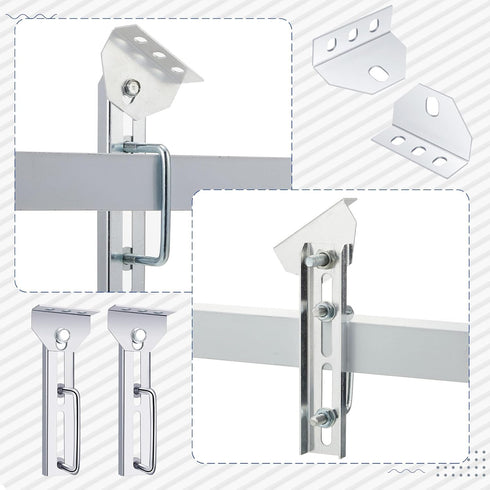 Pelopy 8" Top Bunk Bracket Kit for Boat Trailer, Swivel Bracket & Bolster Boards Sets with Hardware