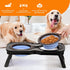 Elevated Silicone Pet Food Bowl Set, Raised Dog Food Bowl with Stand for Dogs and Cats