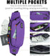 SINNO Large Crossbody Fanny Pack for Men Women, 4-Zipper Pockets Belt Bag for Travel Running Hiking