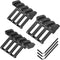 Picatinny Offset Rail Mounts, 3, 4, 5 Slots, 45 Degree Offset Angled Picatinny Weaver Rail Mount, Aluminum Low Profile