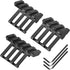 Picatinny Offset Rail Mounts, 3, 4, 5 Slots, 45 Degree Offset Angled Picatinny Weaver Rail Mount, Aluminum Low Profile