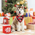 Malier 2-Pack Christmas Dog Bandanas, Classic Buffalo Plaid Triangle Bibs for Small to Large Dogs & Cats
