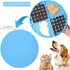 Bangp Licking Mat for Dogs and Cats, Heavy-Duty Puzzle Mat for Treats, Perfect for Yogurt or Peanut Butter (Blue)