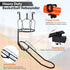180 3 18" GADFISH Basketball Rebounder, Rotatable Basketball Return Attachment with Stable Large Hooks, Heavy Duty