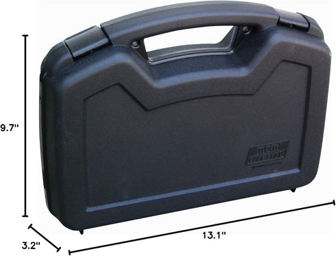 6-Inch MTM Single Handgun Case for up to Revolver (Black)