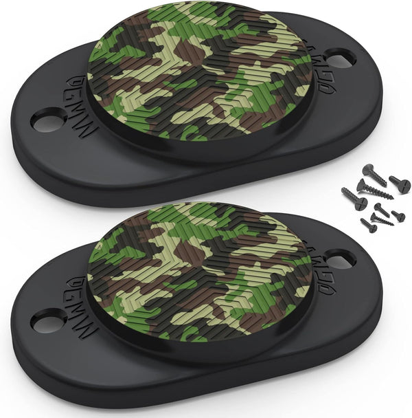 GMW Gun Magnet 2-Pack, 30 lbs Rating Magnetic Gun Mount for Car, Truck, Desks, Safes, Indoor Gun Racks