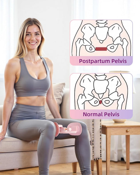 Mexlyca 20LB Thigh Trainer, Pelvic Floor Muscle Trainer Adjustable Resistance Inner Thigh Exerciser, Kegel Trainer