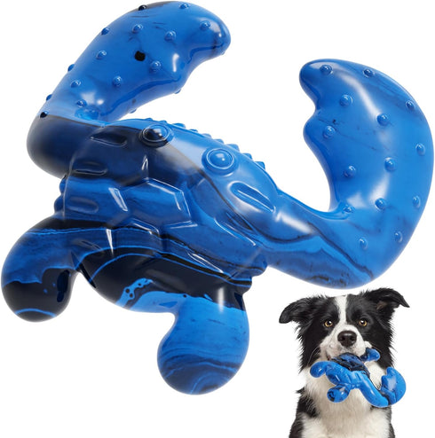 Dog Chew Toys for Aggressive Chewers, Tough Nylon Bone for Large Medium Breeds, Durable Teething Toys with Real Bacon