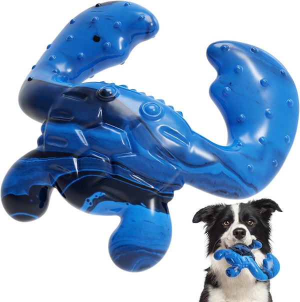 Dog Chew Toys for Aggressive Chewers, Tough Nylon Bone for Large Medium Breeds, Durable Teething Toys with Real Bacon