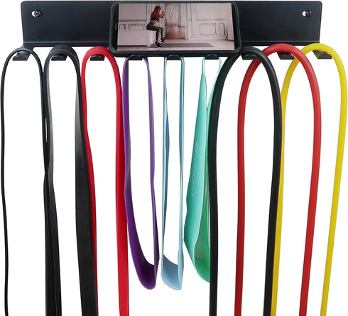 Multi-Purpose Storage Rack for Resistance Bands, Heavy Duty Rack for Gym Storage
