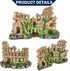Antique Roman Column Ruin Aquarium Decoration - Large Beige Castle Cave for Freshwater and Saltwater