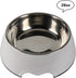 M&BGWPP Melamine Plastic Dog Food Bowl, Non-Skid Base, 2-in-1 Removable Stainless Steel Feeder Holder