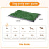 LOOBANI Dog Grass Pad with Tray, Large Indoor Dog Potties for Apartment Training with 2 Replacement Pads