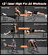 Push Up Bar, 12 Inch High Non-Slip Parallettes Bars & Dip Bars with Foam Handles for Strength Training