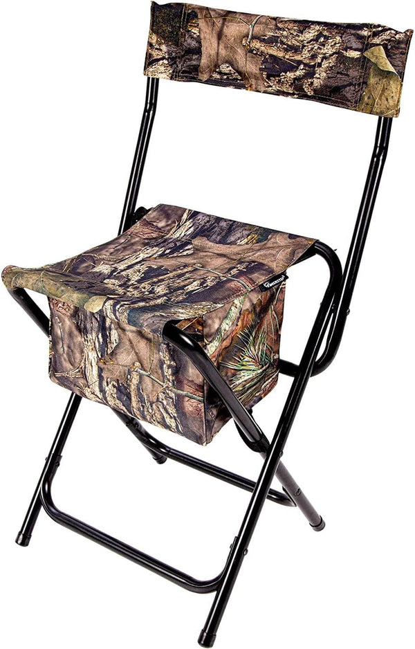 AMERISTEP Hunting Foldable Design Portable Lightweight High-Back Blind Chair with Backrest, Mossy