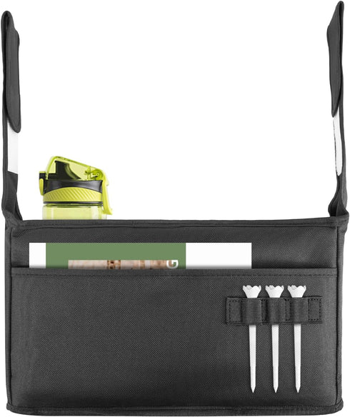 TUYUU Golf Push Cart Accessories, Organizer Storage Bag, Pouch Bag, Drink Holder for Push Cart, Golf Gift for Men