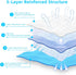 (23.6"x35.4"(60PCS)) FluffyDream Super Absorbent Waterproof Dog and Puppy Pet Training Pad, Housebreaking Pet Pad,Blue