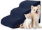 Dog Stairs and Steps for Beds Or Couches, 3-Step Pet Stairs for Small Dogs and Cats, Soft Non-Slip Ramp for Older Dogs
