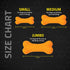 Playology Dog Toys Dual Layer Bone Chew Toy - Durable Rubber for Large Dogs - Cheddar Cheese Scented Orange Toy Bones