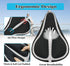 Gel Bike Seat Cover Padded Bicycle Saddle Covers for Women & Men, Most Comfortable Soft Cushion Cover for Spin Indoor