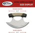 SZCO SUPPLIES 5.5" Horn/Bone Handle Crescent Blade Ulu Knife with Sheath, Black/White