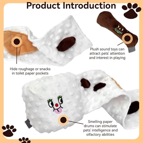 Dog Snuffle Toy for Small Medium Dogs, Hide and Seek Puzzle, Chew Toys, Birthday Gifts, Treat Dispensing, Nose Work