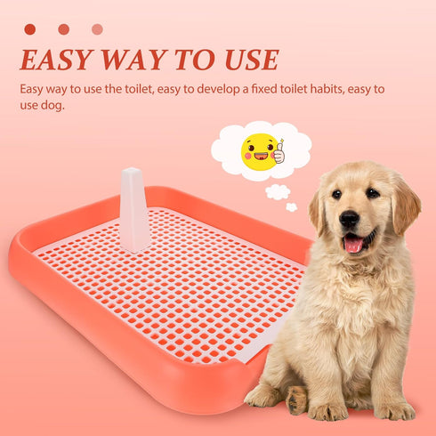 17.7x14x2 Inches ULTECHNOVO Mesh Dog Toilet Tray Lightweight Anti-Slip Easy Clean Removable Mesh Top for Indoor Puppy