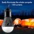 FLY2SKY Tent Lamp Portable LED Lights, 4 Packs Hook Hurricane Emergency Lights for Camping, Hiking, Backpacking